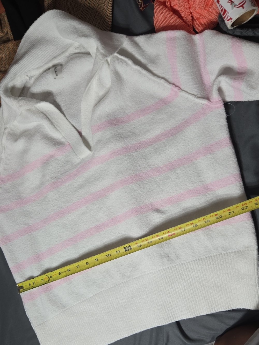 As Revival By Altard State Oversized Striped Pullover Sweater Sz XS - Picture 9 of 10